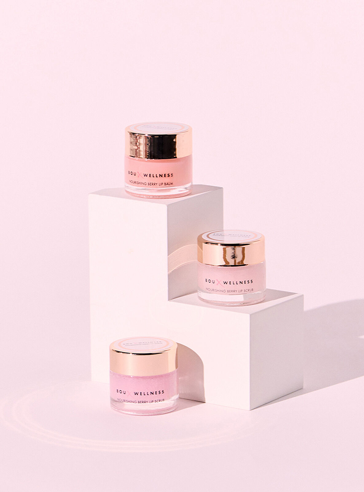 Boux Wellness lip scrub - Pink Mix 3 Boux Wellness lip scrub - Pink Mix
