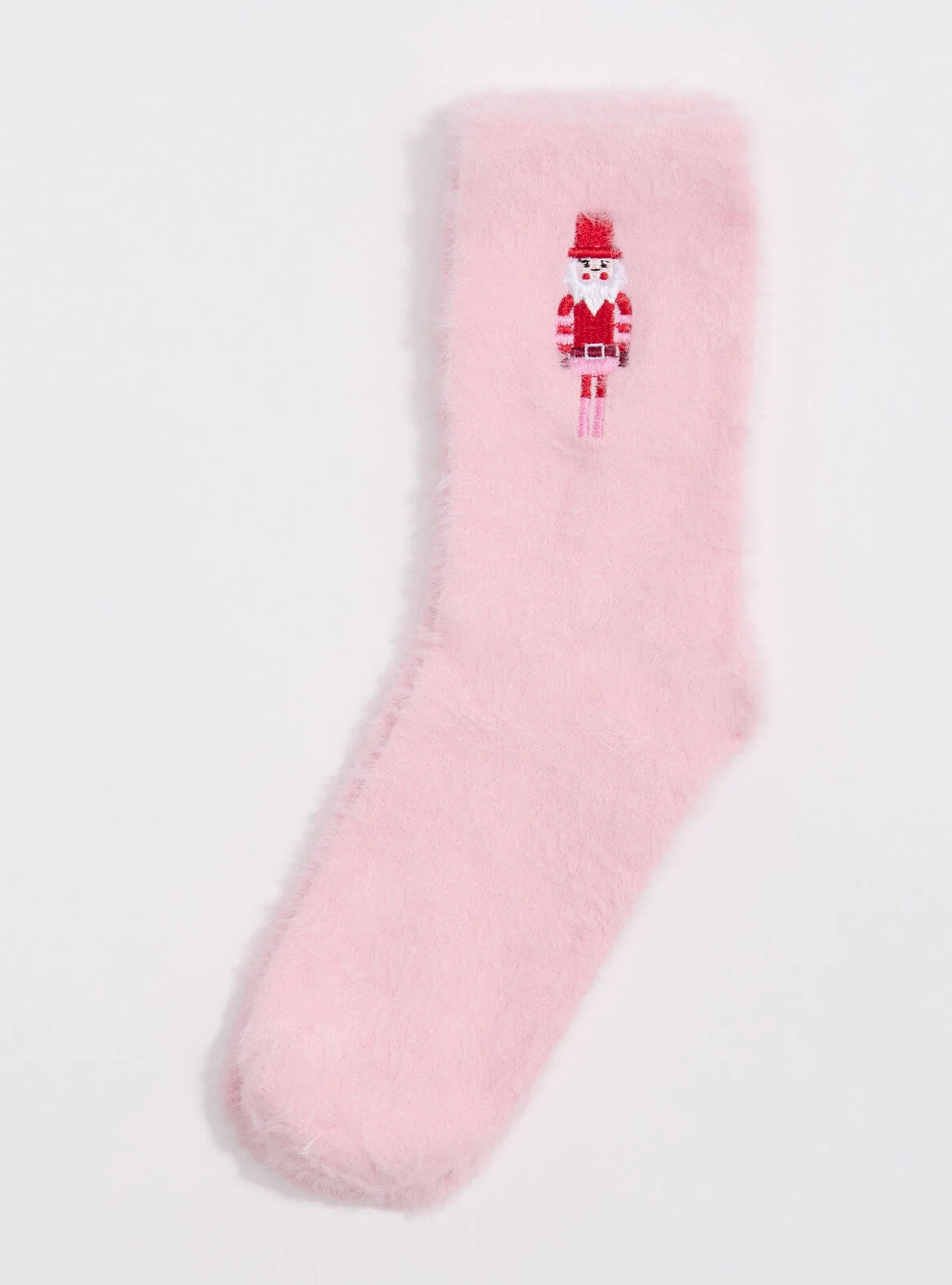 Nutcracker fluffy ankle socks - Pink Mix