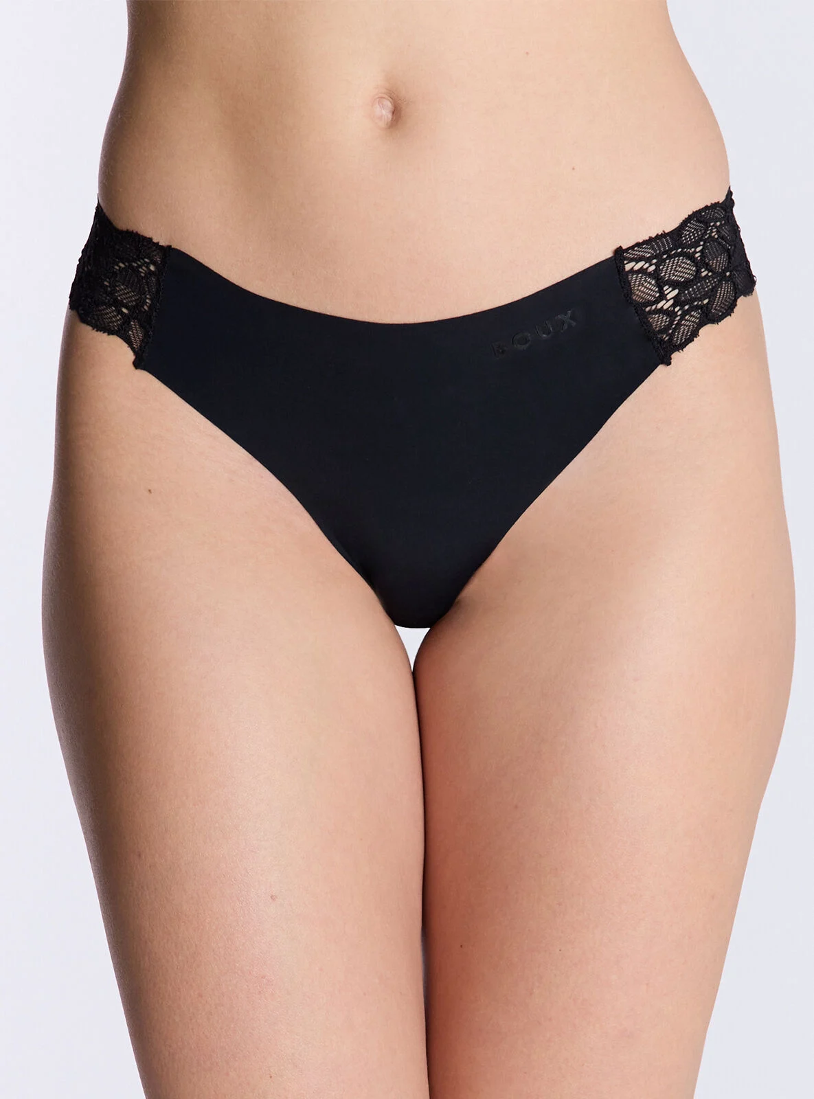 Talulla microfibre brazilian knickers - Black